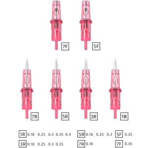 New 20Pcs Ambition Tattoo Needle Cartridges RLRSM1 RM Disposable  Semi-Permanent Eyebrow Needles For Cartridge Tattoo Machine Pen