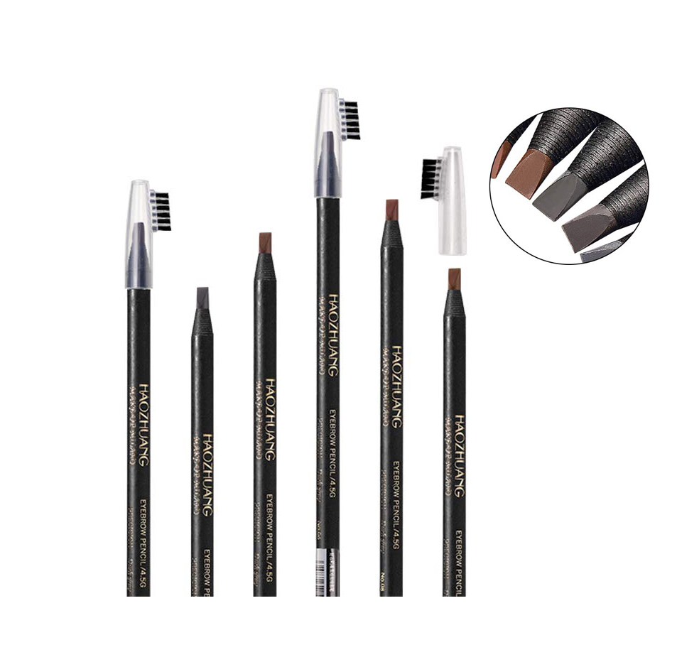 HAOZHUANG Microblading Eyebrows Pencil Waterproof Pull Cord Peel-off Brow  Pencil 