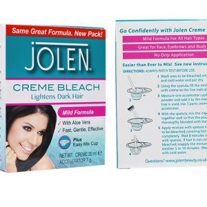 JOLEN Lightens Dark Hair Mild Formula Creme Bleach 30ml+7g  |  Microblading PMU Supplies Wholesale